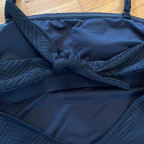 NWOT Love & Sports Strapless (or with Strap) Textured Swimsuit - Picture 7 of 10